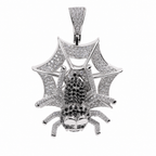 Iced Out Cartoon Spider 925 Sterling Silver Moissanite Pendant 4.17ct (3)