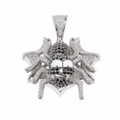 Iced Out Cartoon Spider 925 Sterling Silver Moissanite Pendant 4.17ct
