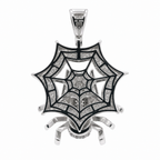 Iced Out Cartoon Spider 925 Sterling Silver Moissanite Pendant 4.17ct (4)