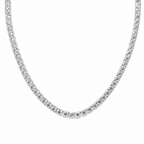 20in 925 Sterling Silver Moissanite Tennis Necklace 6.8mm 78ct, 54.28g (2)