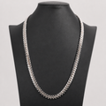 Italian 26in 9.14mm 925 Sterling Silver Miami Cuban Chain Necklace, 137.94g