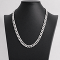 22in Iced Out Moissanite Pave 10mm 925 Sterling Silver Miami Cuban Chain 104g