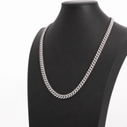 24in 8mm Iced Moissanite 925 Sterling Silver Miami Cuban Chain, 74g (2)