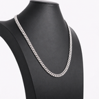 24in 8mm Iced Moissanite 925 Sterling Silver Miami Cuban Chain, 74g (3)
