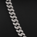 24in 8mm Iced Moissanite 925 Sterling Silver Miami Cuban Chain, 74g (5)
