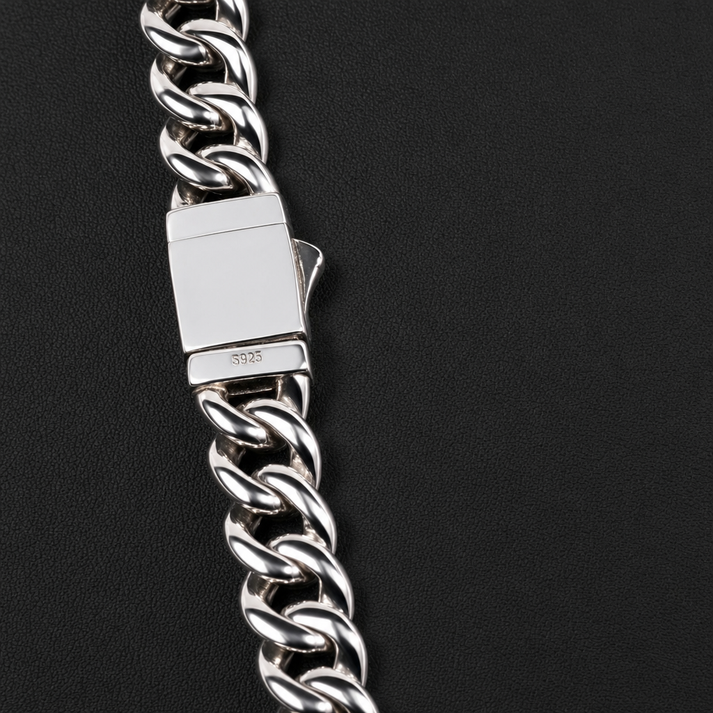 24in 8mm Iced Moissanite 925 Sterling Silver Miami Cuban Chain, 74g (6)