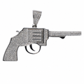 Luxury 925 Sterling Silver Moissanite Revolver Pendant 2 Carat