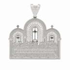 Large 925 Sterling Silver Ornate Last Supper Religious Panel Pendant 40.44g (2)