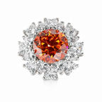 925 Solid Silver Color Moissanite 5 CT Flower Ring (9)