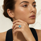 925 Solid Silver Color Moissanite 5 CT Flower Ring (11)