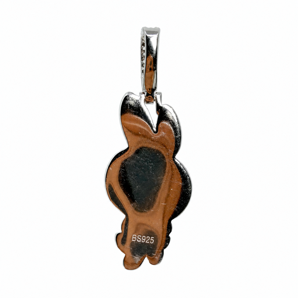 Bombón, La chica súperpoderosa pendiente Sterling Silver 925 con CZ (2)