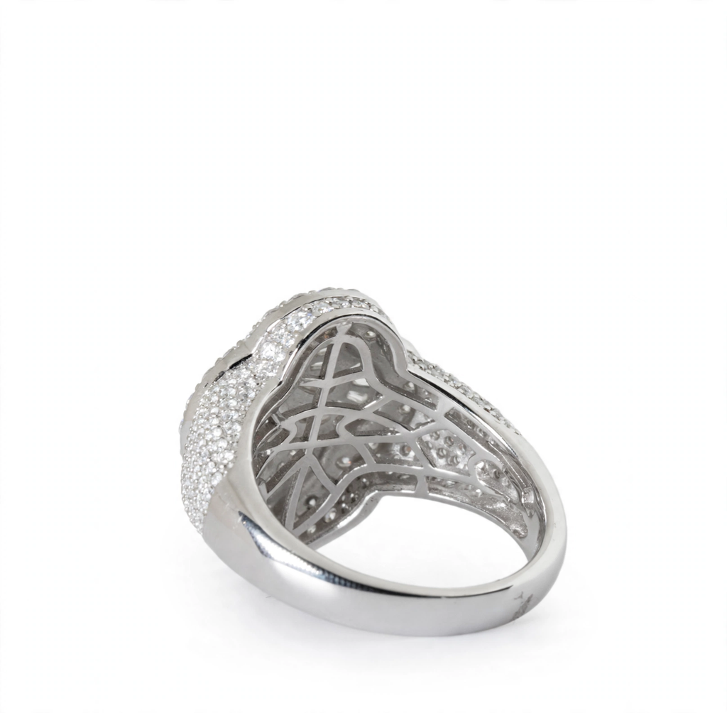 Floral Cluster Moissanite Ring in 925 Sterling Silver, 5.00ct Marquise and Round Accents (5)