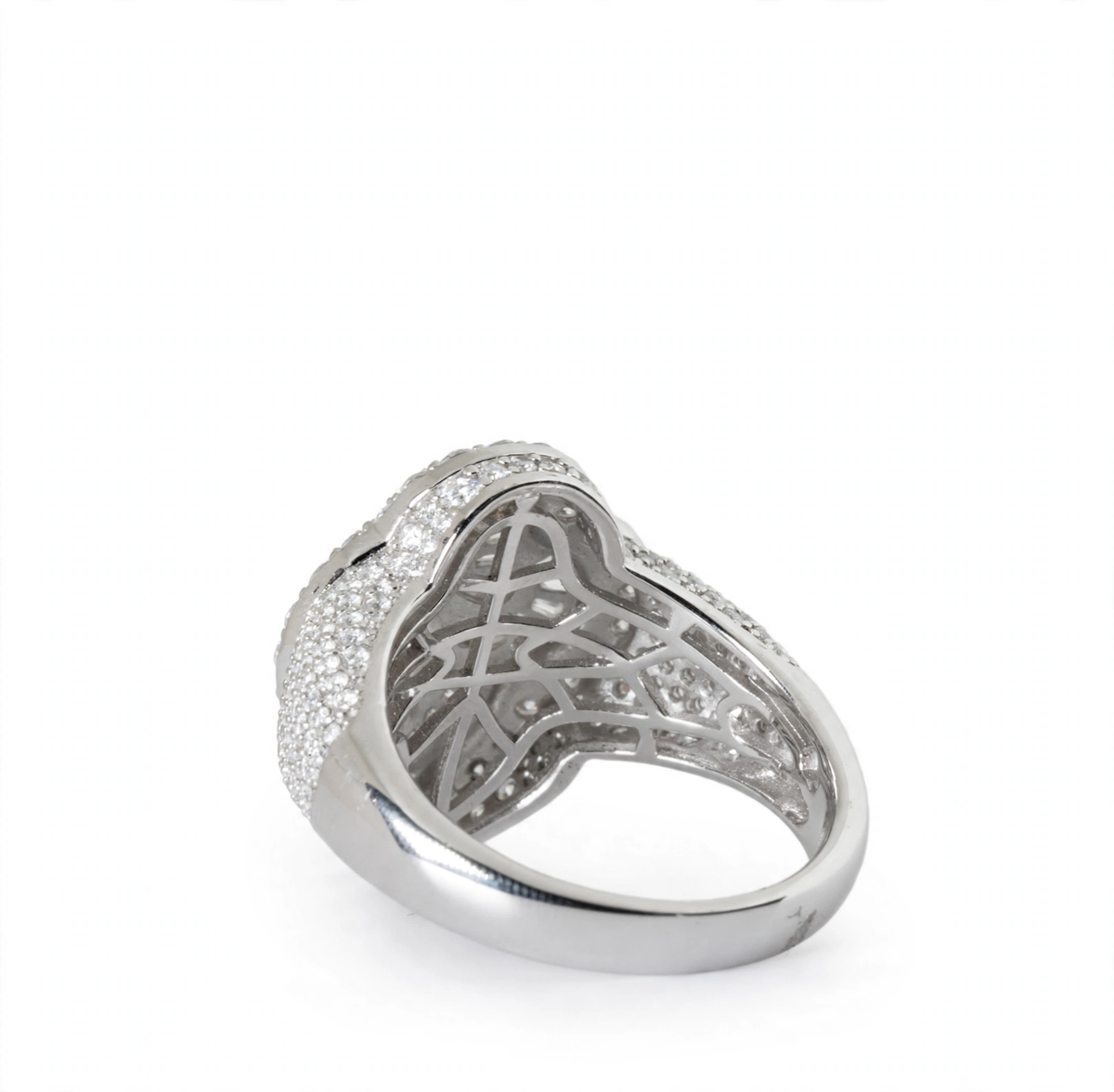 Floral Cluster Moissanite Ring in 925 Sterling Silver, 5.00ct Marquise and Round Accents (5)