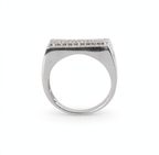 Men's Rectangular Last Supper Moissanite 4ct 925 Sterling Silver Ring (4)