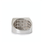 Men's Rectangular Last Supper Moissanite 4ct 925 Sterling Silver Ring (5)