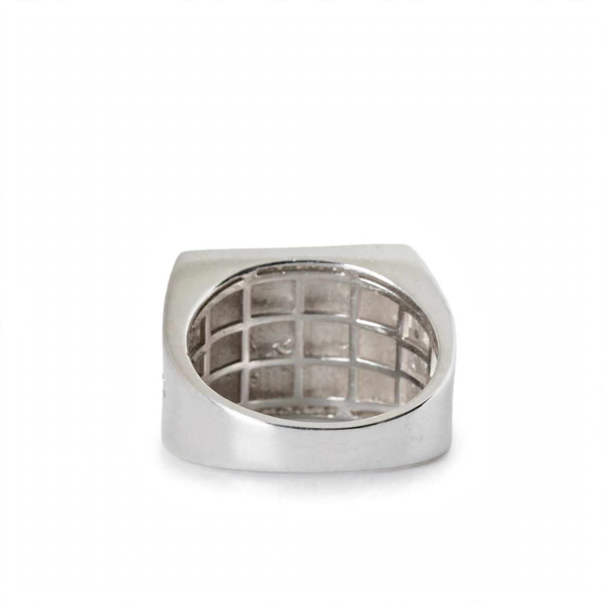 Men's Rectangular Last Supper Moissanite 4ct 925 Sterling Silver Ring (5)