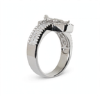 Men's 925 Sterling Silver Moissanite Crucifix Cross Statement Ring 4.00ct (4)