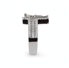 Men's 925 Sterling Silver Moissanite Crucifix Cross Statement Ring 4.00ct (5)
