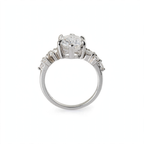 Marquise Cut 7ct Moissanite Cluster Accent 925 Sterling Silver Ring Size 7 (3)