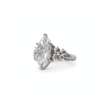 Marquise Cut 7ct Moissanite Cluster Accent 925 Sterling Silver Ring Size 7 (5)