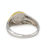 Two-Tone Silver Greek Key Signet Ring with Black Moissanite (2)