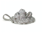925 Silver Moissanite Iced Out Lion Head Pendant 16.3ct (2)