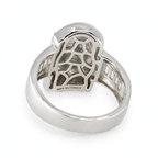 Silver Jesus Head Ring with Moissanite (3)