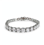 925 Sterling Silver Moissanite Tennis Bracelet (10)