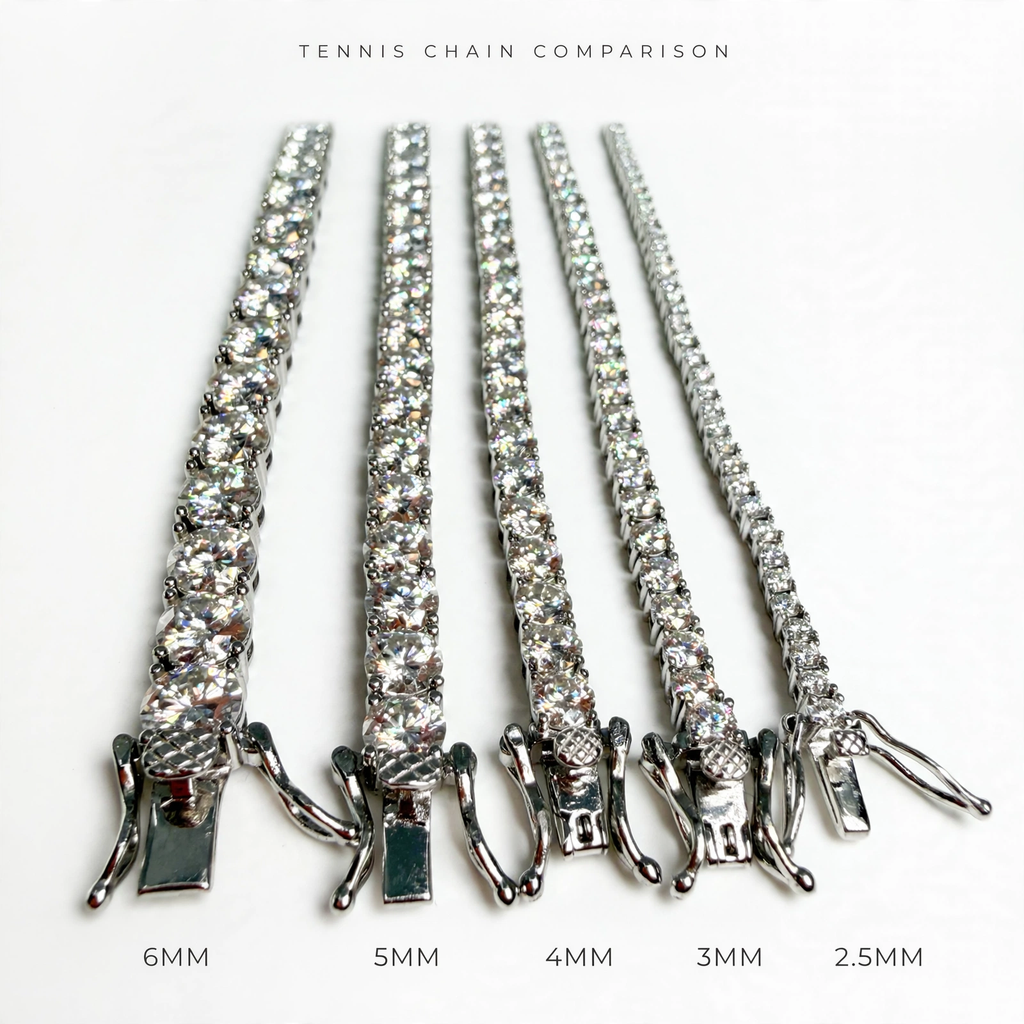 925 Sterling Silver Moissanite Tennis Bracelet (4)