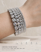 925 Sterling Silver Moissanite Tennis Bracelet (8)