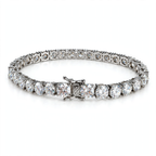 925 Sterling Silver Moissanite Tennis Bracelet