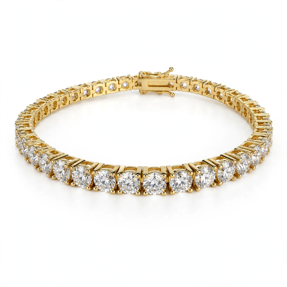 925 Sterling Silver Moissanite Tennis Bracelet (11)