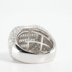 Silver 925 Pave Moissanite Baguette Heart Statement Ring 4.0ct (5)