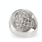 Men's 925 Sterling Silver Double Halo Moissanite Statement Ring 3.34ct Size 10.5 (7)
