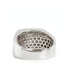 Men's 925 Sterling Silver Pave Moissanite Square Statement Ring 1.00ct (5)