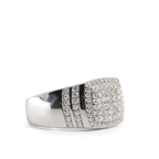 Men's 925 Sterling Silver Wide Pavé Moissanite Statement Ring 1.5ct (3)