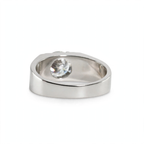 Men's 925 Sterling Silver Wide Band Moissanite Pavé Accent Ring 2.25ct (6)