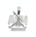 Iced Out NBA-Style Moissanite Letter Pendant in 925 Rhodium-Plated Silver 3.00ct (2)