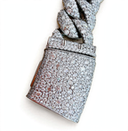 20mm Mosaic Emerald Cuban Link Bracelet in 925 Sterling Silver with Moissanite, 30ct 9in (2)