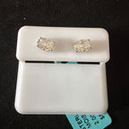 925 Sterling Silver Moissanite 2.0ct Stud Earrings (2)