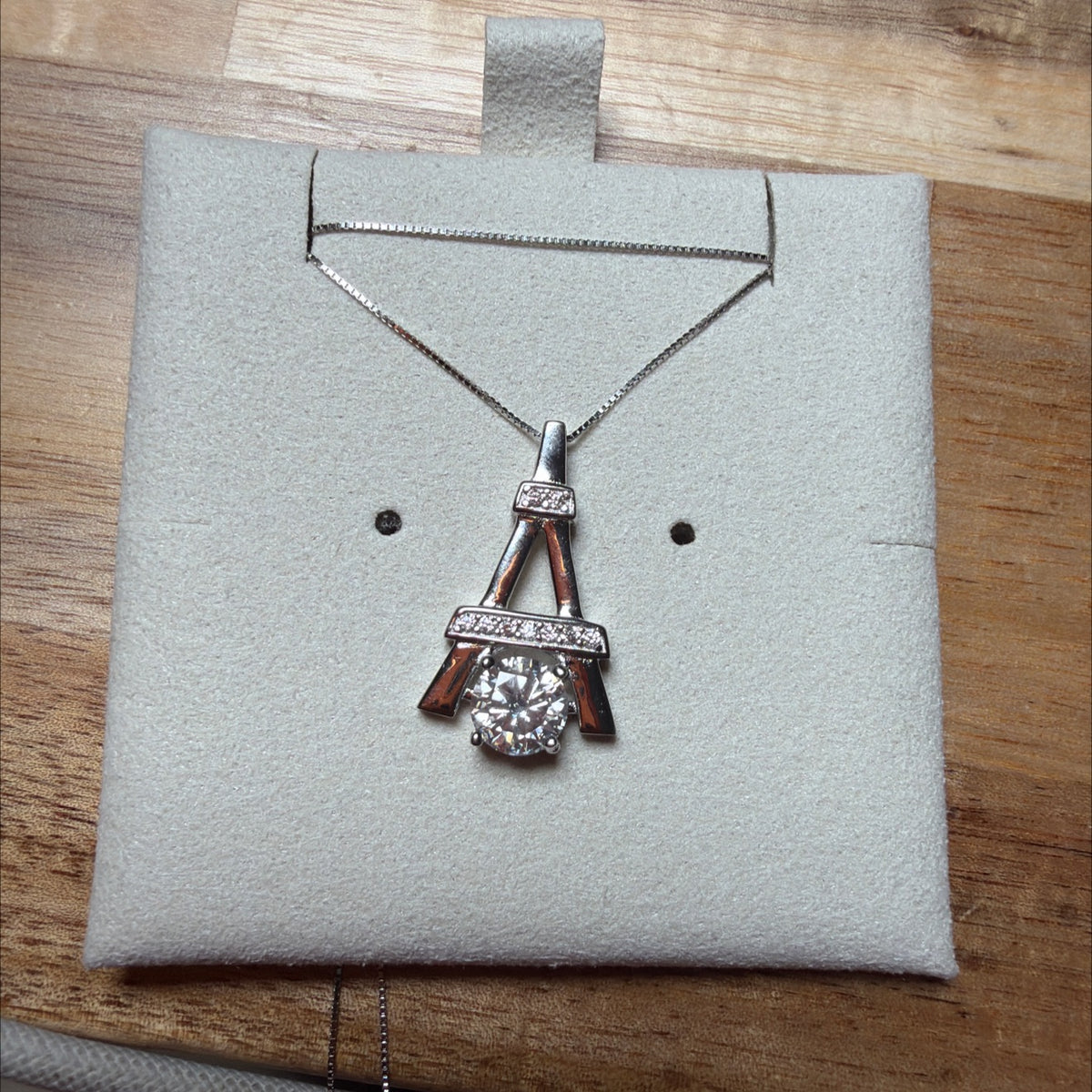Elegant 925 Sterling Silver Moissanite 1ct Princess Pendant Necklace (2)