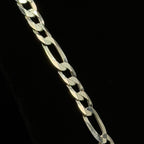 Italian 925 Sterling Silver Figaro Chain 26" 11mm 68.9g (3)