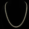 925 Sterling Silver Miami Cuban Chain with 20ct Moissanite, 24in 6mm