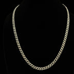 925 Sterling Silver Miami Cuban Chain with 20ct Moissanite, 24in 6mm