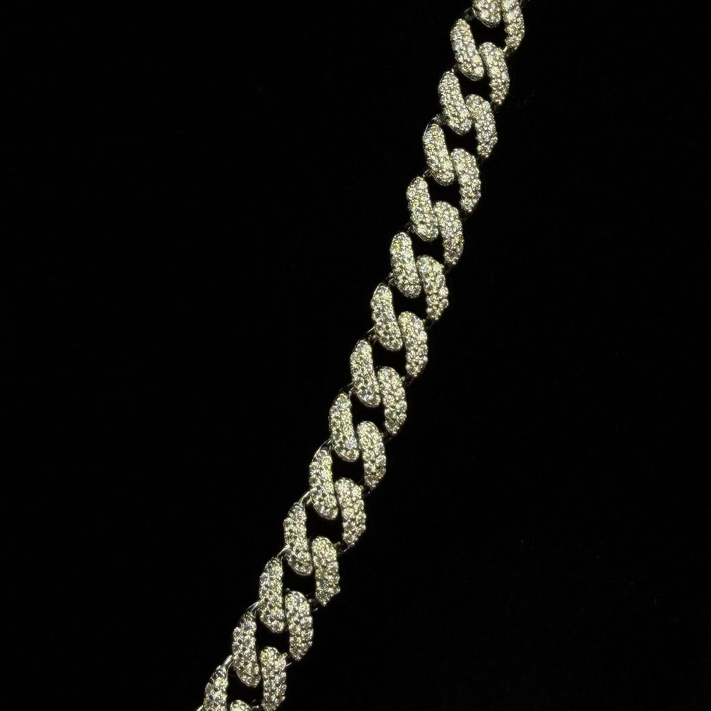 925 Sterling Silver Miami Cuban Chain with 20ct Moissanite, 24in 6mm (3)