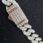 20in 8mm Moissanite Pavé Miami Cuban Chain in 925 Sterling Silver, 16ct, 59.85g (5)