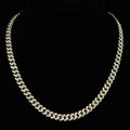 20in 8mm Moissanite Pavé Miami Cuban Chain in 925 Sterling Silver, 16ct, 59.85g