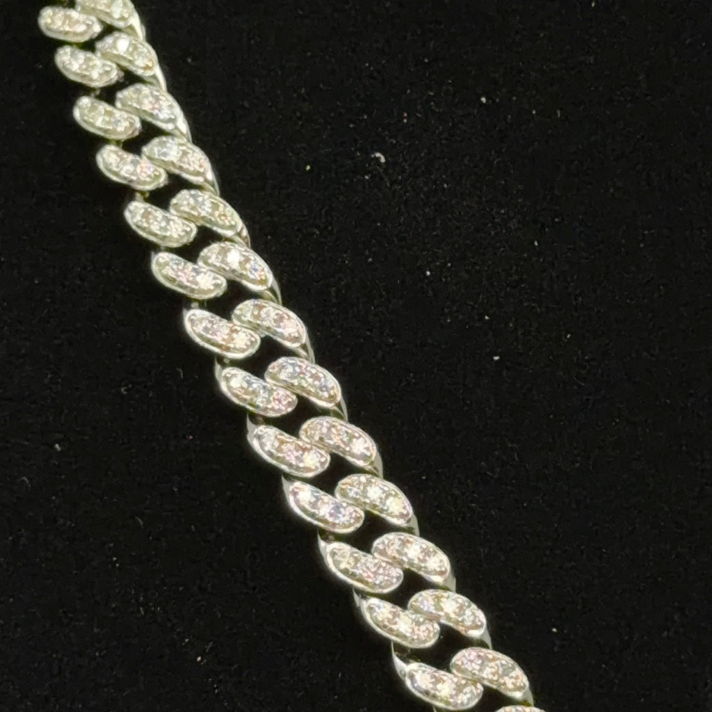 20in 8mm Moissanite Pavé Miami Cuban Chain in 925 Sterling Silver, 16ct, 59.85g (7)