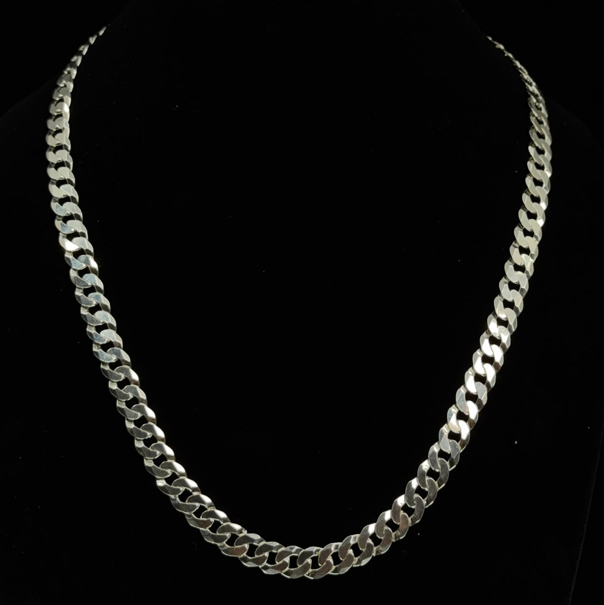 Men's Italian 925 Sterling Silver Curb Chain, 24in, 9.1mm, 56.5g