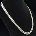 Men's Italian 925 Sterling Silver Curb Chain, 24in, 9.1mm, 56.5g (2)